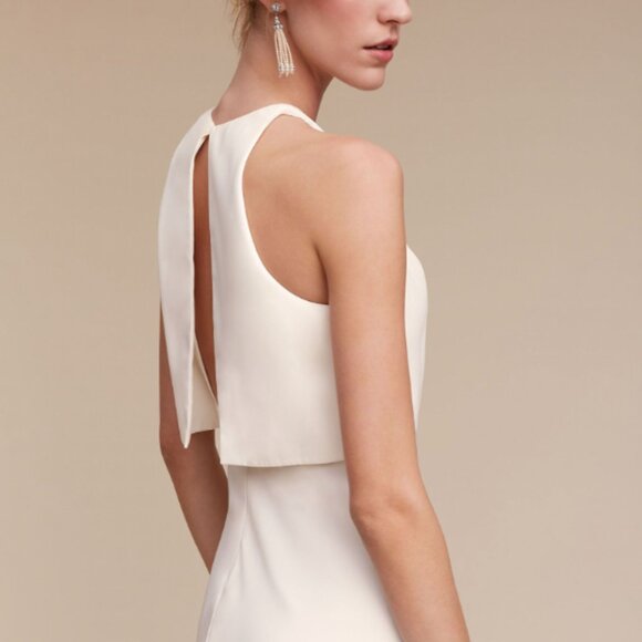 Jill Stuart Iva Crepe Maxi dress size 2 MSRP: $298 BHLDN - Picture 1 of 5